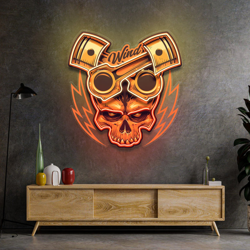 Just Enjoy The Ride Biker LED Neon Sign Light Pop Art