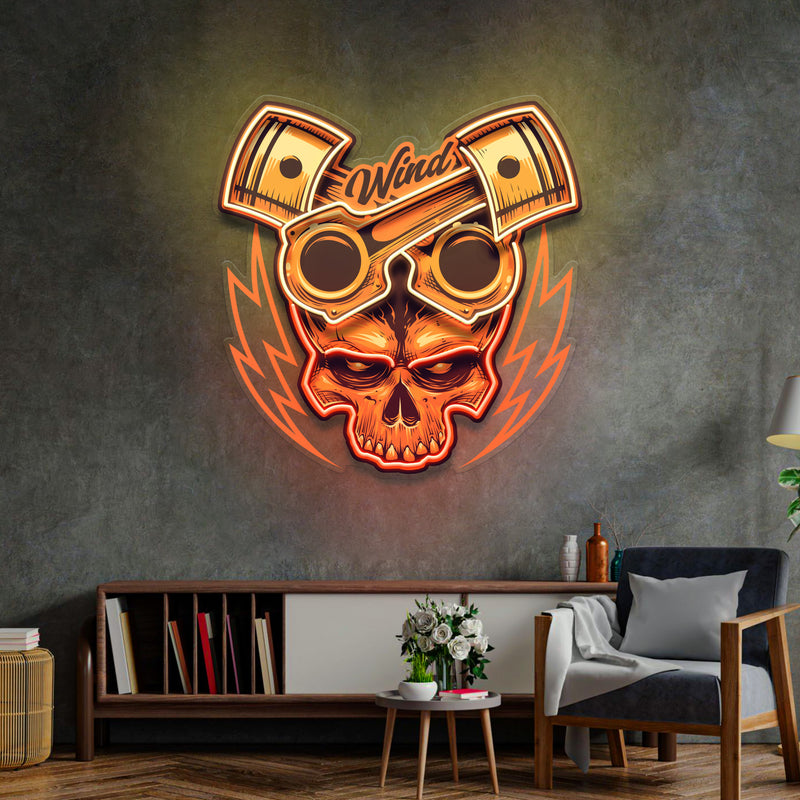 Just Enjoy The Ride Biker LED Neon Sign Light Pop Art