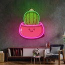 Kawaii Cactus Succulent Plant LED Neon Sign Light Pop Art