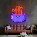 Cactus Succulent Plant LED Neon Sign Light Pop Art