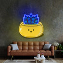 Kawaii Cactus Funny LED Neon Sign Light Pop Art