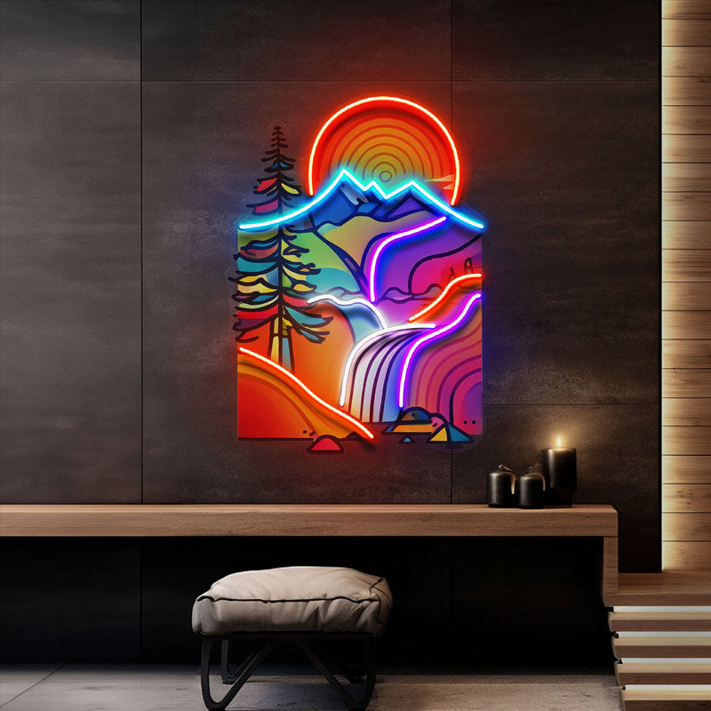 Landscape Painting In Abstract Art LED Neon Sign Light Pop Art