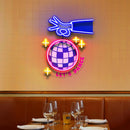 Let's Dance With Disco Ball LED Neon Sign Light Pop Art