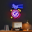 Let's Dance With Disco Ball LED Neon Sign Light Pop Art