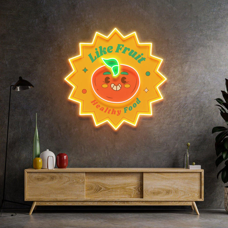 Like Fruit Led Neon Acrylic Artwork - Custom Neon Signs | LED Neon Signs | Zanvis Neon®