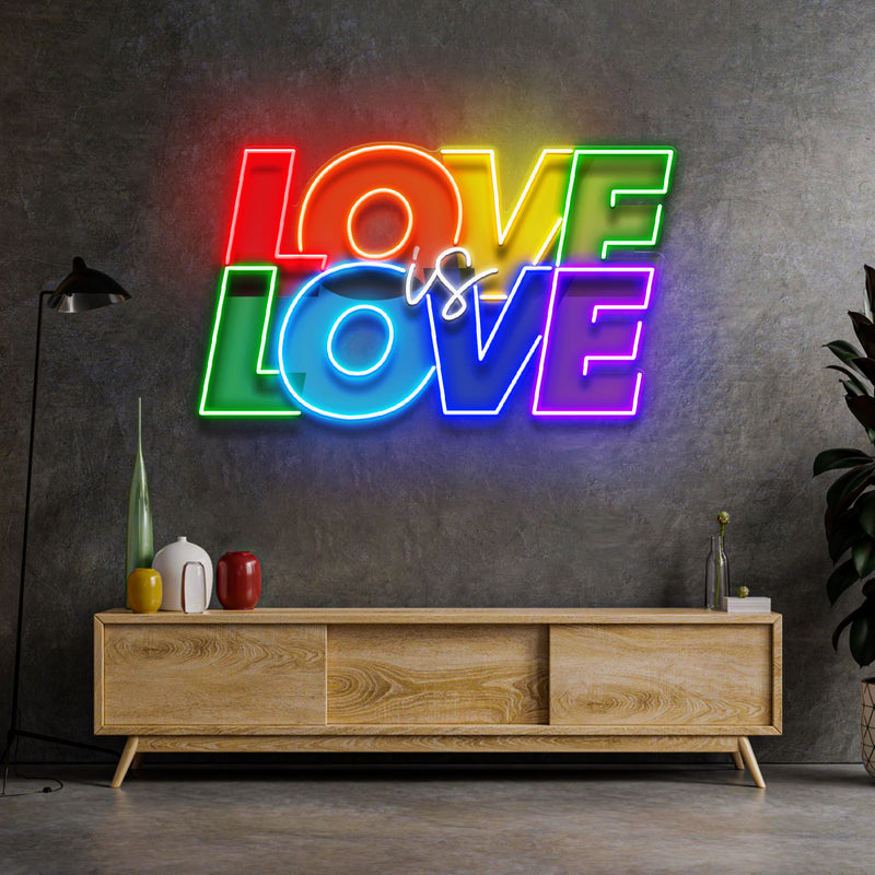 Love Is Love LED Neon Sign Light Pop Art