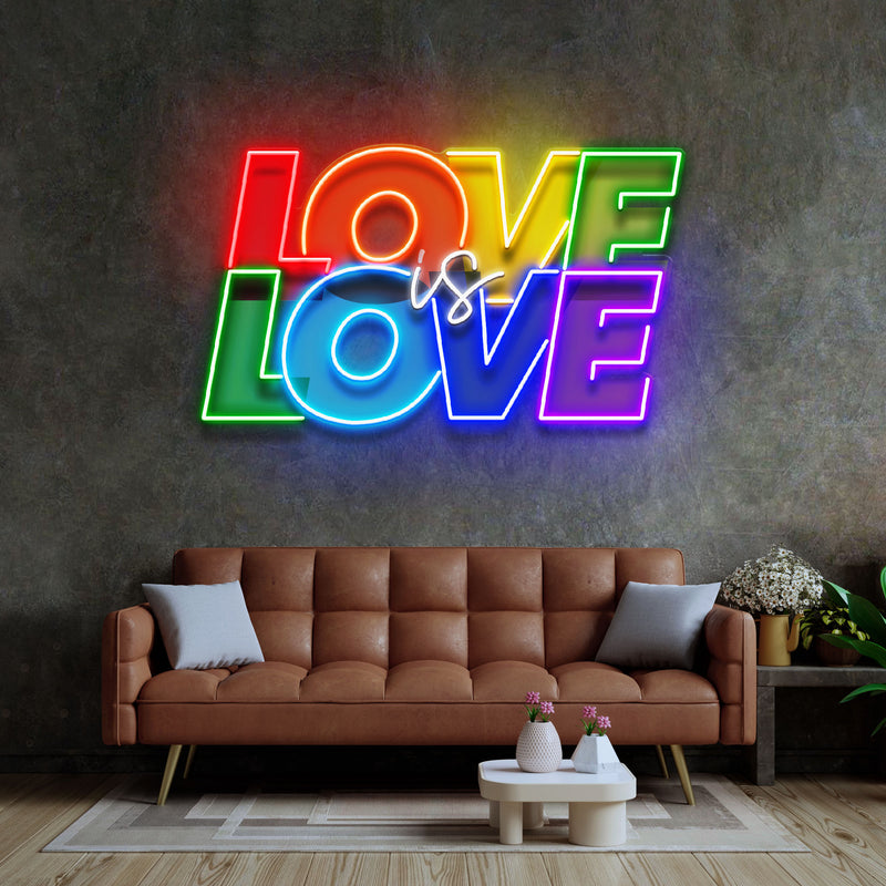 Love Is Love LED Neon Sign Light Pop Art