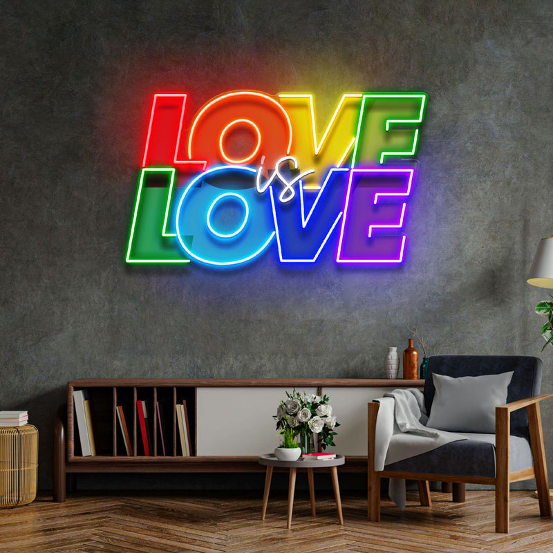 Love Is Love LED Neon Sign Light Pop Art