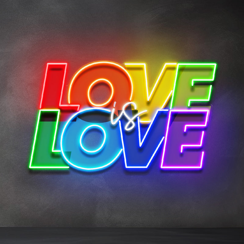 Love Is Love LED Neon Sign Light Pop Art