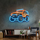 Modern Adventure Off Roading Suv LED Neon Sign Light Pop Art