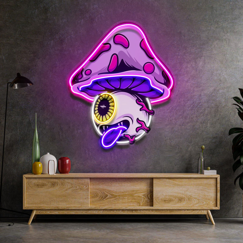 Mushroom Eye LED Neon Sign Light Pop Art