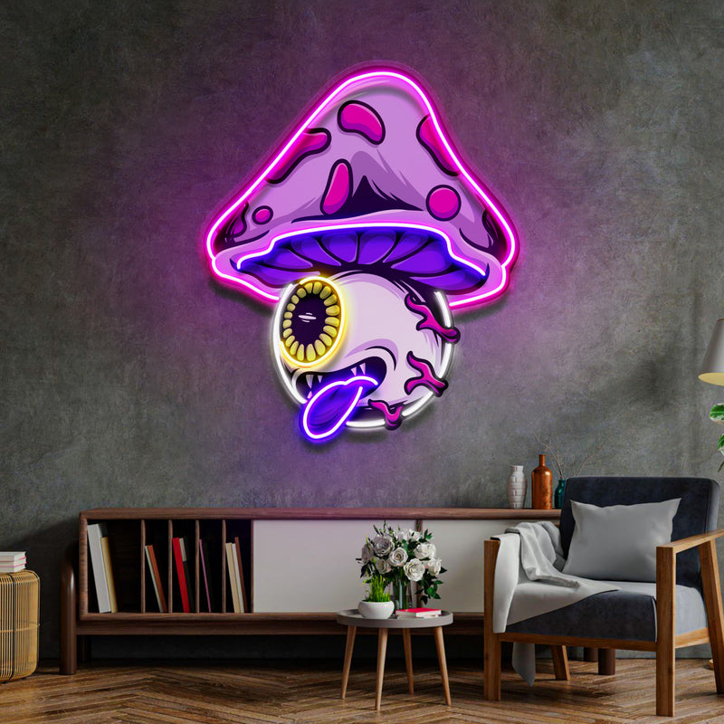 Mushroom Eye LED Neon Sign Light Pop Art