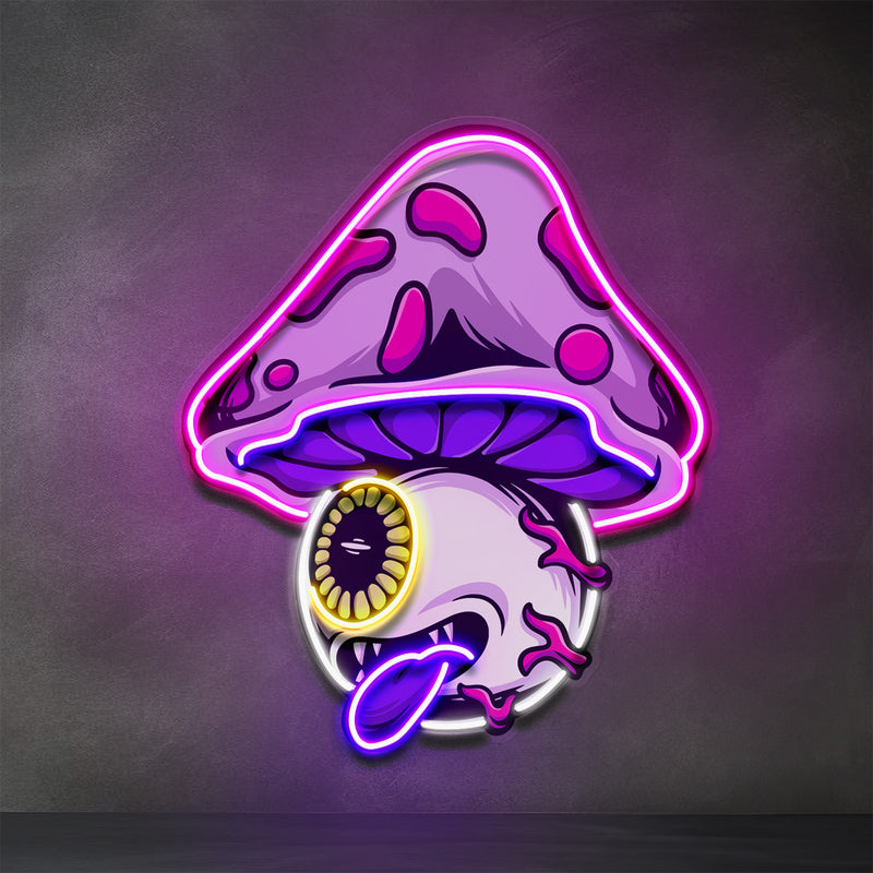 Mushroom Eye LED Neon Sign Light Pop Art