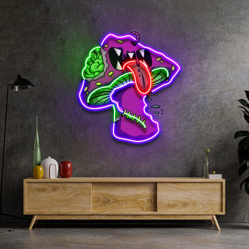 Mushroom Monster Streetwear LED Neon Sign Light Pop Art