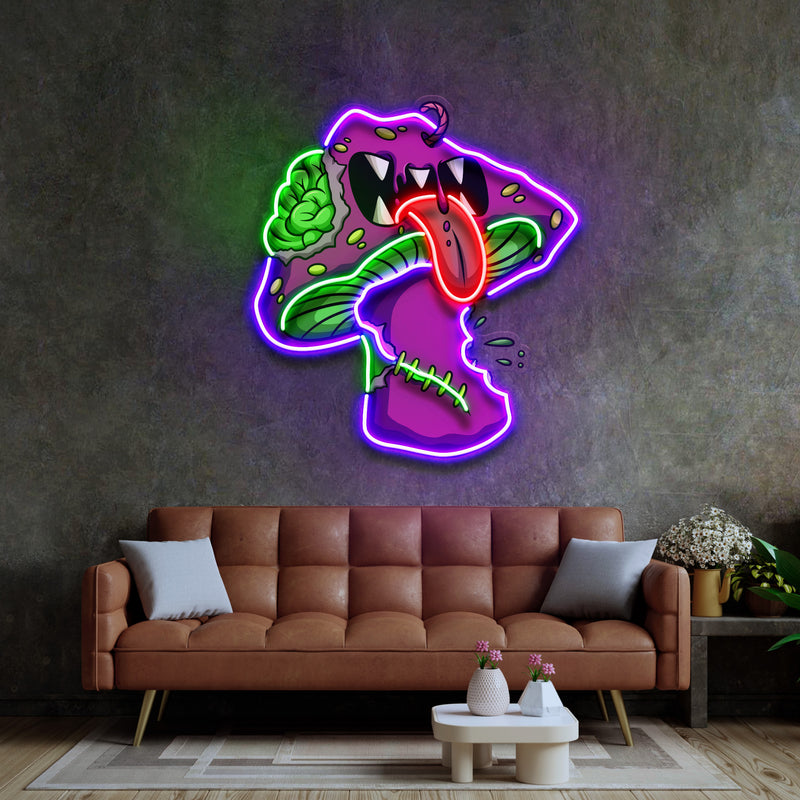 Mushroom Monster Streetwear LED Neon Sign Light Pop Art