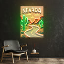 Nevada Route LED Neon Sign Light Pop Art
