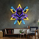Ninja With Skull Mask LED Neon Sign Light Pop Art
