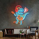 Ool Dinosaur Playing Guitar LED Neon Sign Light Pop Art