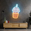Orange Milktea Neon Acrylic Artwork - Custom Neon Signs | LED Neon Signs | Zanvis Neon®