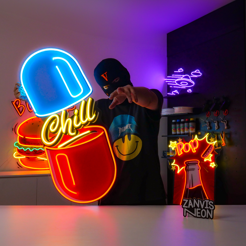 The Chill Pill Led Neon Acrylic Artwork