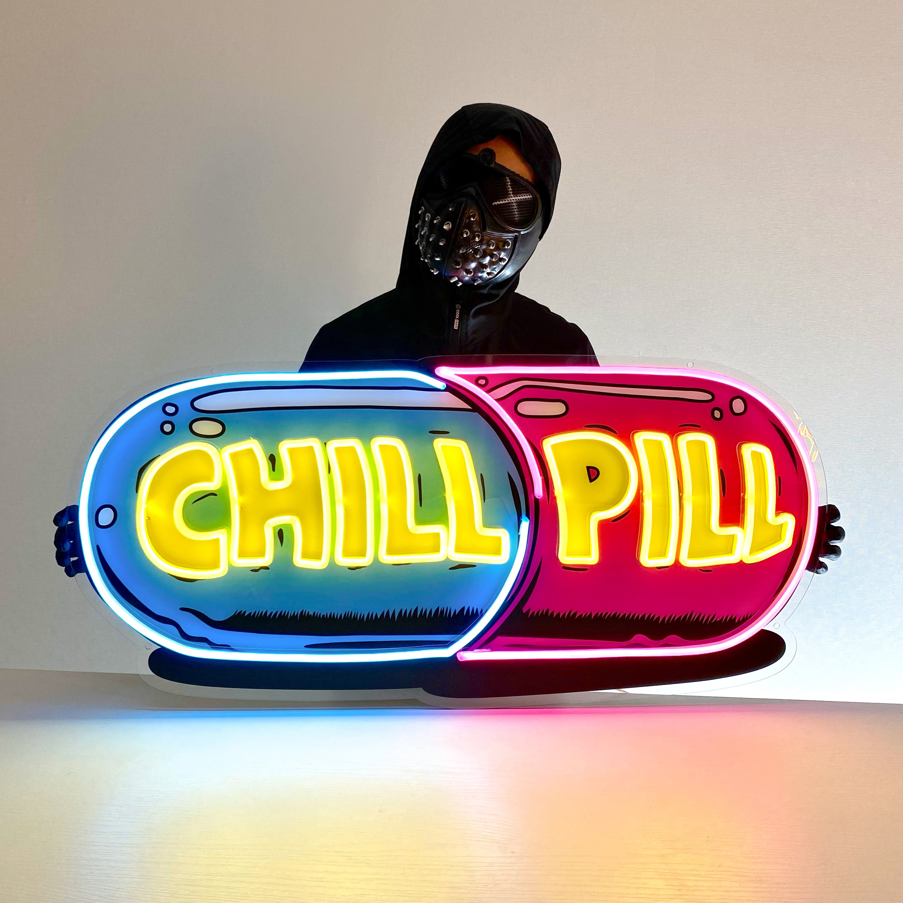 Chill Pill Led Neon Acrylic Artwork