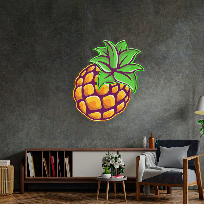 Pineapple Neon Acrylic Artwork - Custom Neon Signs | LED Neon Signs | Zanvis Neon®