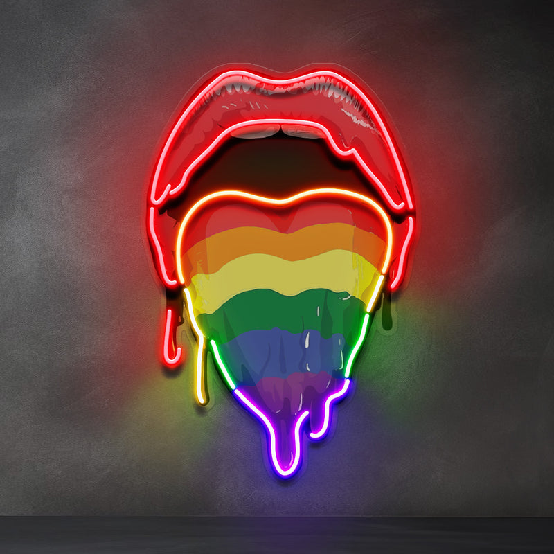 Pride Lips LED Neon Sign Light Pop Art