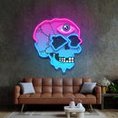 Psychedelic Trippy Skull LED Neon Sign Light Pop Art