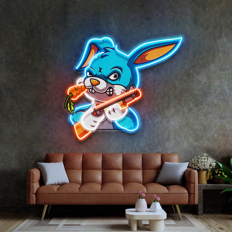 Rabbit esport LED Neon Sign Light Pop Art
