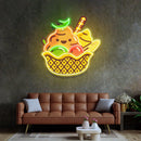 Rainbow Icecream Led Neon Acrylic Artwork - Custom Neon Signs | LED Neon Signs | Zanvis Neon®