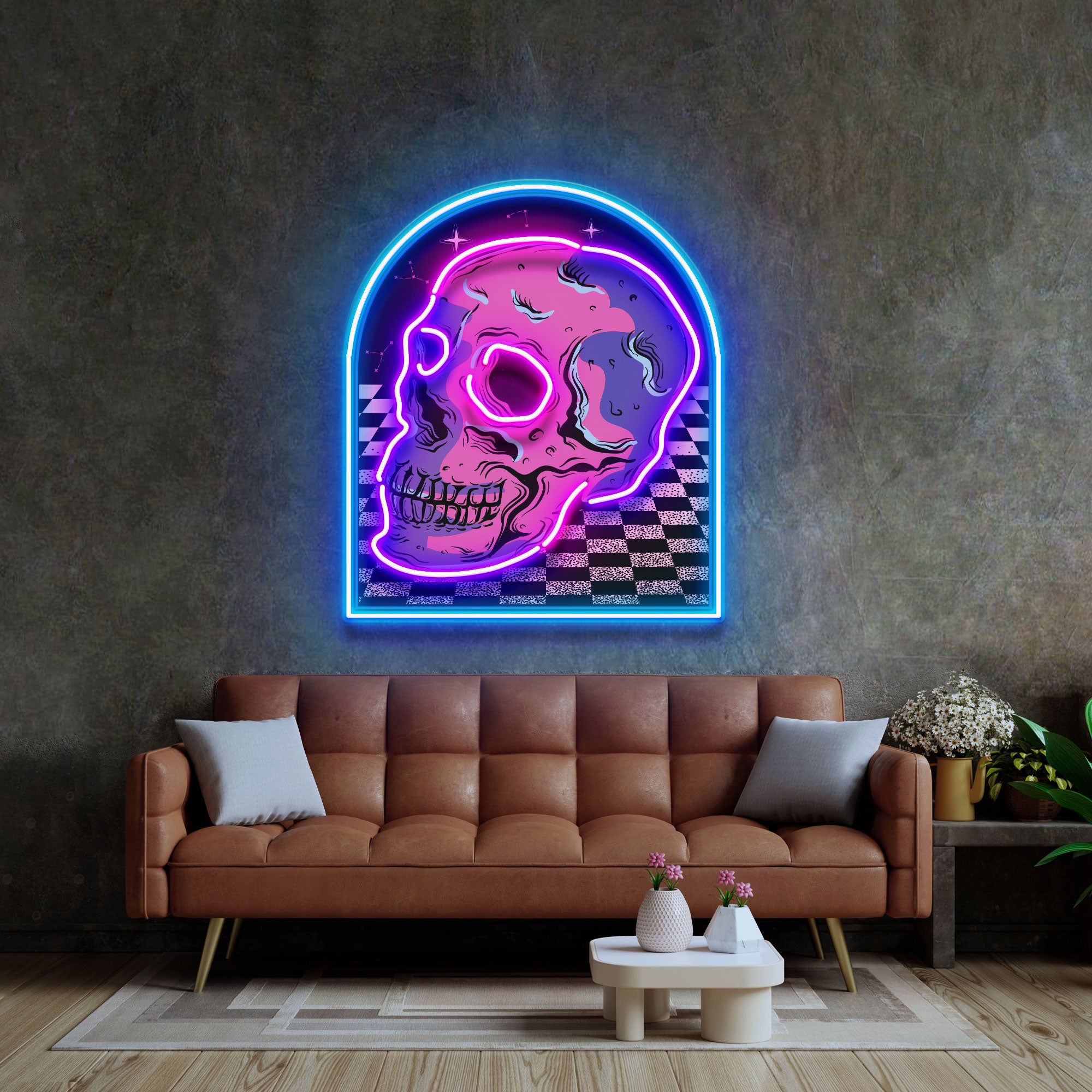 Reckless Skull LED Neon Sign Light Pop Art