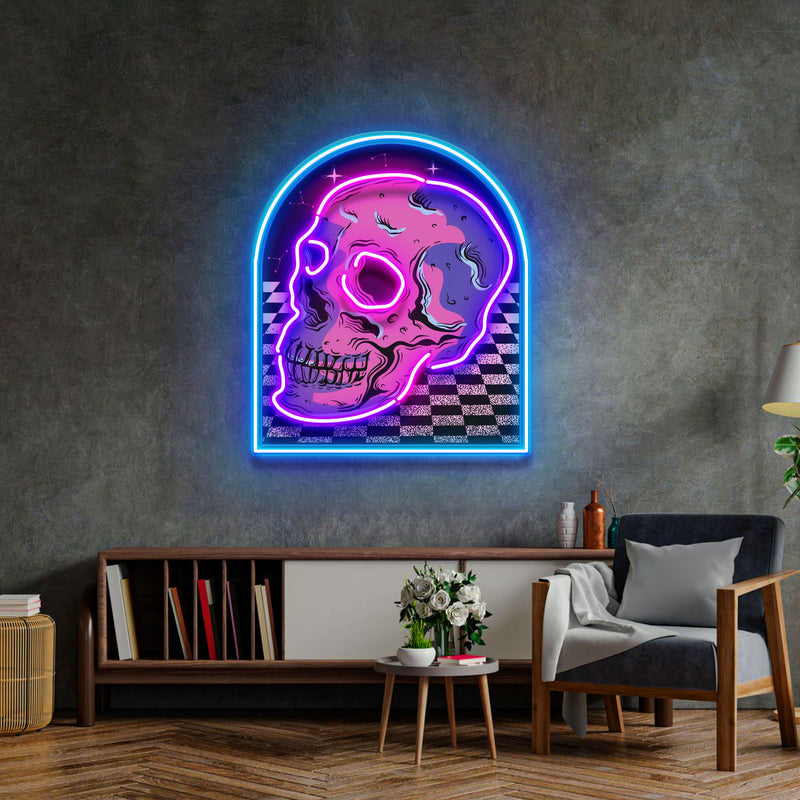 Reckless Skull LED Neon Sign Light Pop Art