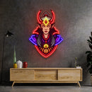 Red Horned Lady Assassins LED Neon Sign Light Pop Art