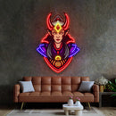 Red Horned Lady Assassins LED Neon Sign Light Pop Art