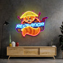 Red Panda Japan Samurai LED Neon Sign Light Pop Art