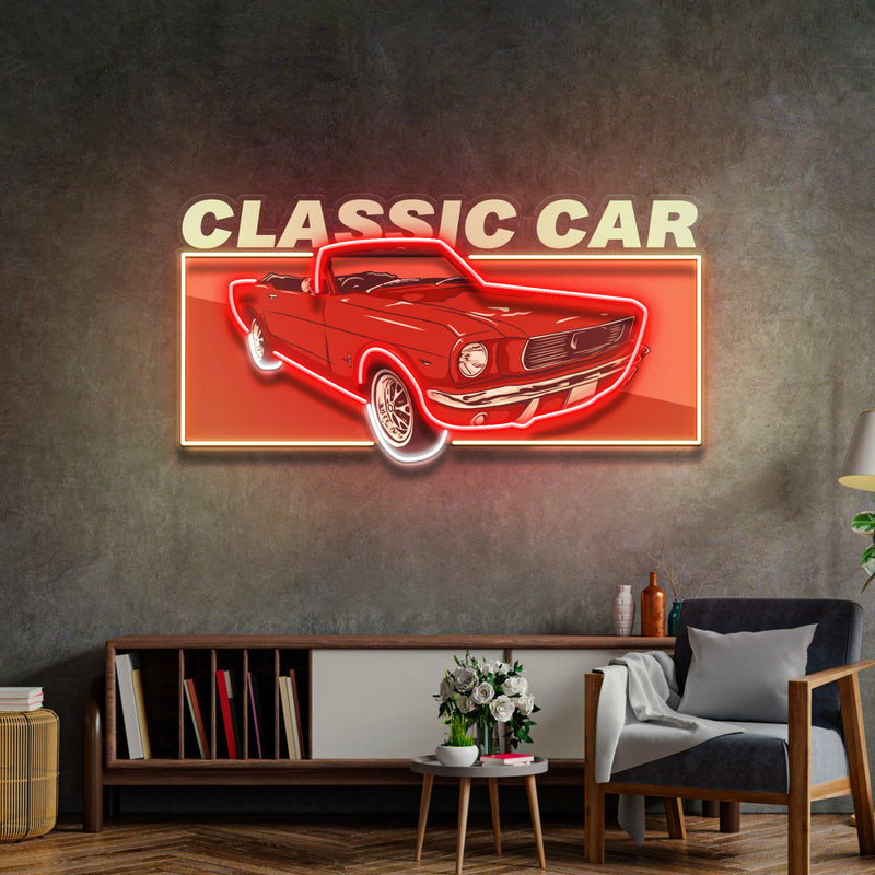 Retro Car LED Neon Sign Light Pop Art