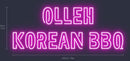 Custom Neon: Olleh k-bbq