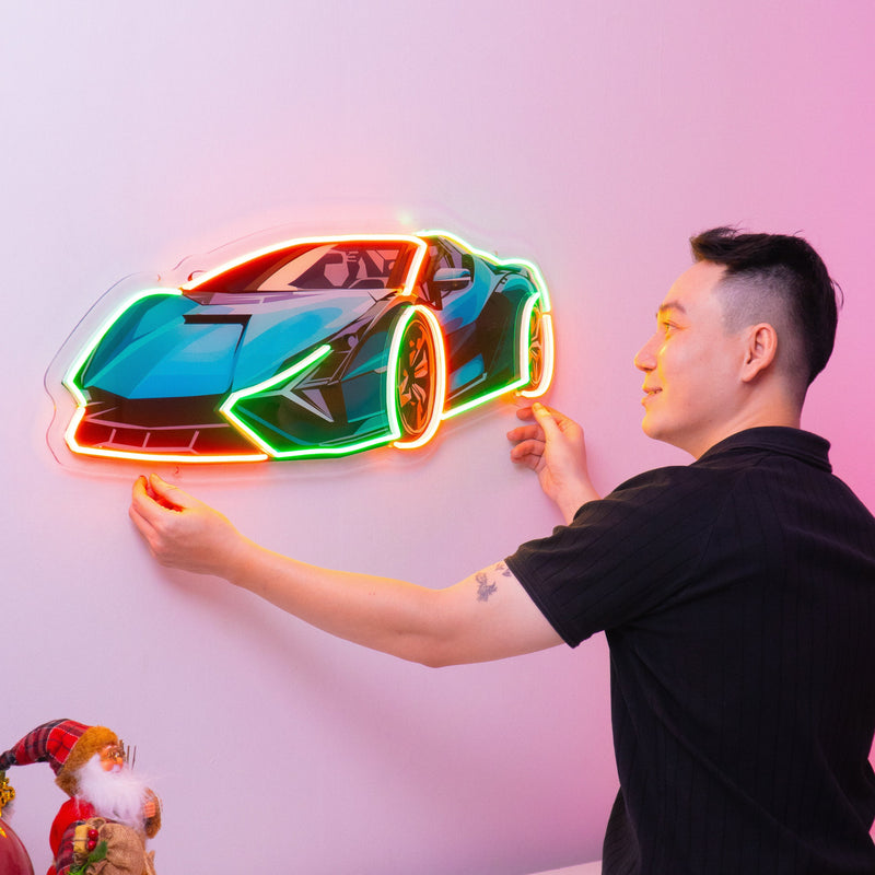 Hypercar LED Neon Sign Light Pop Art