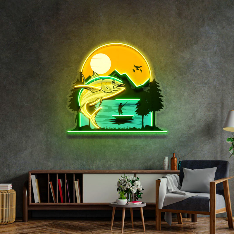 Sea and Fish Paintings LED Neon Sign Light Pop Art