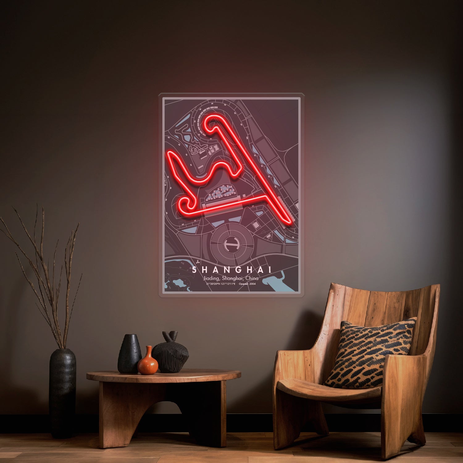 Shanghai F1 Circuit LED Neon Sign Light Pop Art