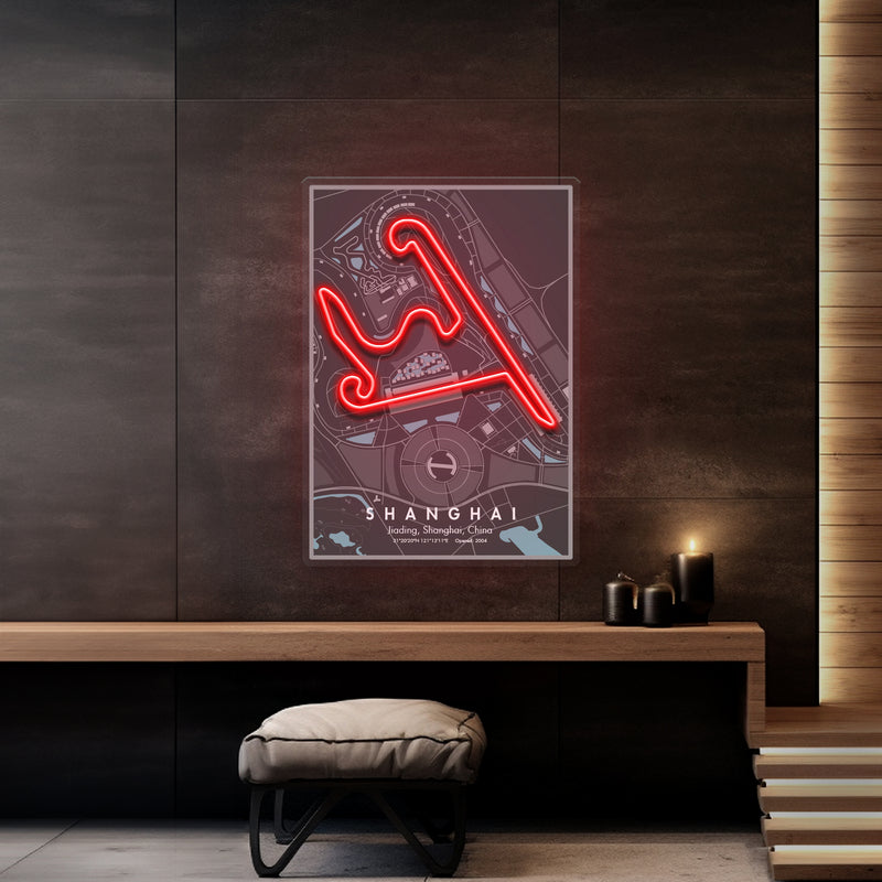 Shanghai F1 Circuit LED Neon Sign Light Pop Art