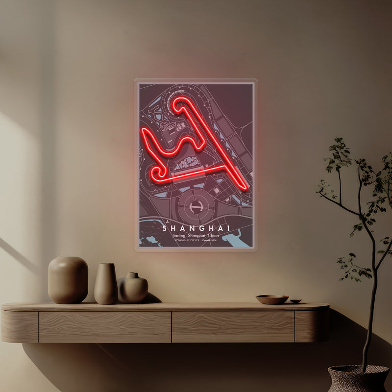 Shanghai F1 Circuit LED Neon Sign Light Pop Art