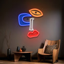 Single Face Element Abstract Art LED Neon Sign