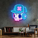 Skull and Headphones Led Neon Acrylic Artwork