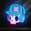 Skull and Headphones Led Neon Acrylic Artwork