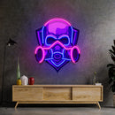 Skull Gas Mask LED Neon Sign Light Pop Art