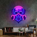 Skull Gas Mask LED Neon Sign Light Pop Art