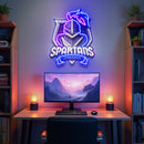 Spartans Gaming Streamer LED Neon Sign Light Pop Art