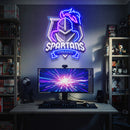 Spartans Gaming Streamer LED Neon Sign Light Pop Art