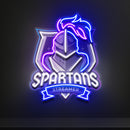 Spartans Gaming Streamer LED Neon Sign Light Pop Art